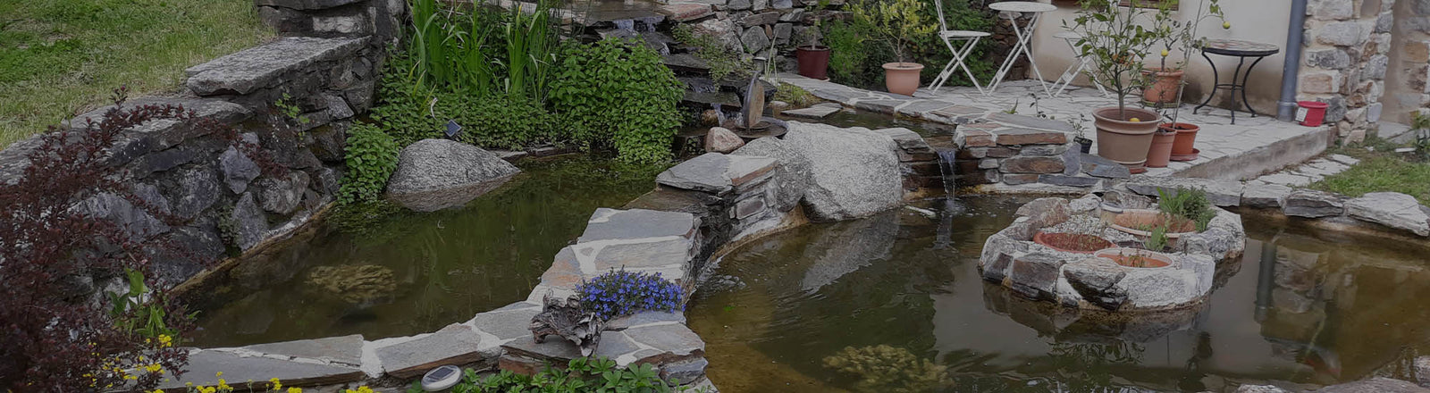 Gestion de l'eau dans jardin dans les cévènnes